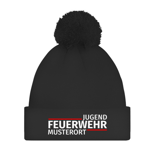Bommelmütze - Modern Jugendfeuerwehr [Personalisierbar]