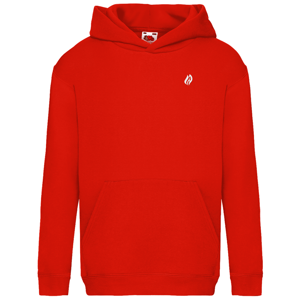Kinder Hoodie - Flamme Freiwillige Feuerwehr Rot [Personalisierbar]