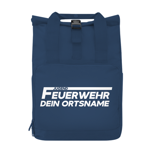 Rucksack mit Seitentasche - Jugendfeuerwehr [Personalisierbar]