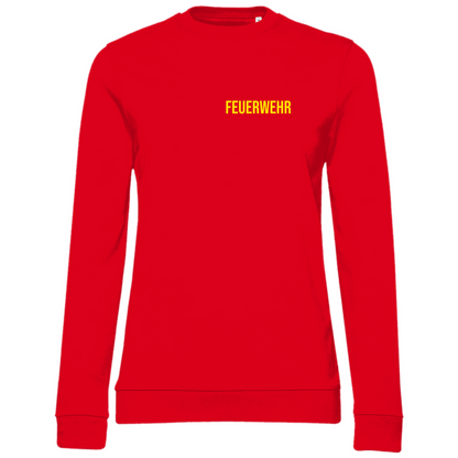 Damen Sweatshirt - Feuerwehr Schriftzug (Personalisierbar)