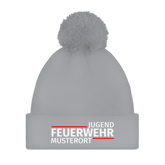 Bommelmütze - Modern Jugendfeuerwehr [Personalisierbar]