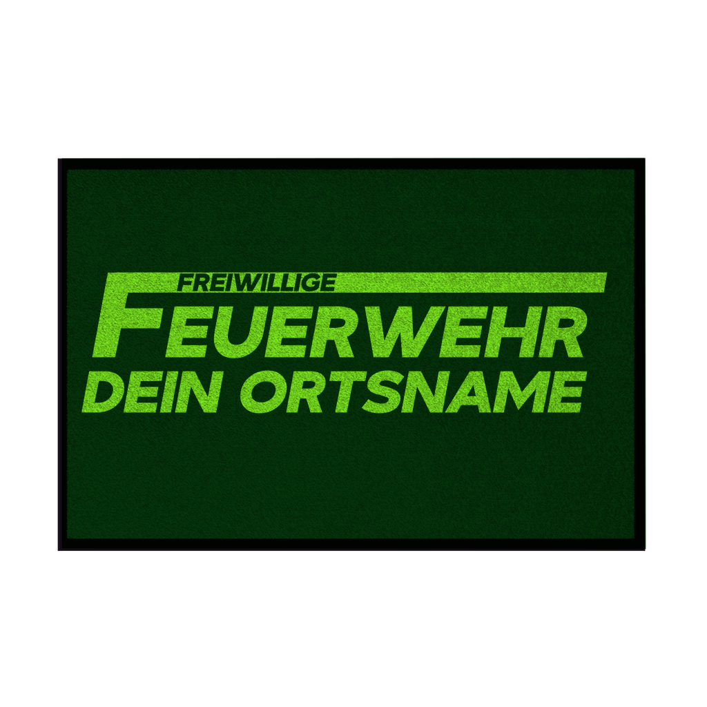 Fußmatte - Freiwillige Feuerwehr Grün [Personalisierbar]