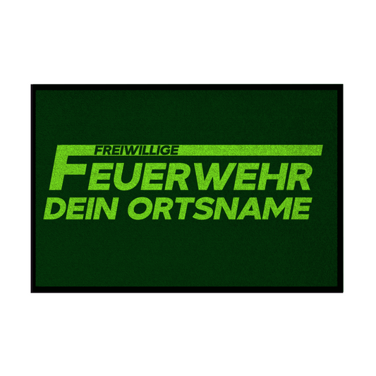 Fußmatte - Freiwillige Feuerwehr Grün [Personalisierbar]