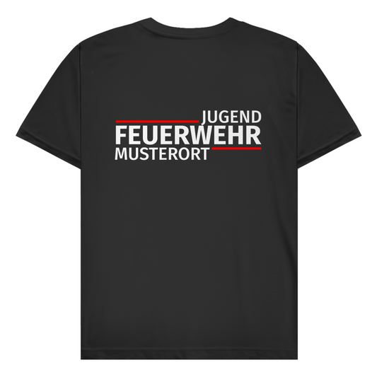 Herren T-Shirt - Modern Jugendfeuerwehr [Personalisierbar]