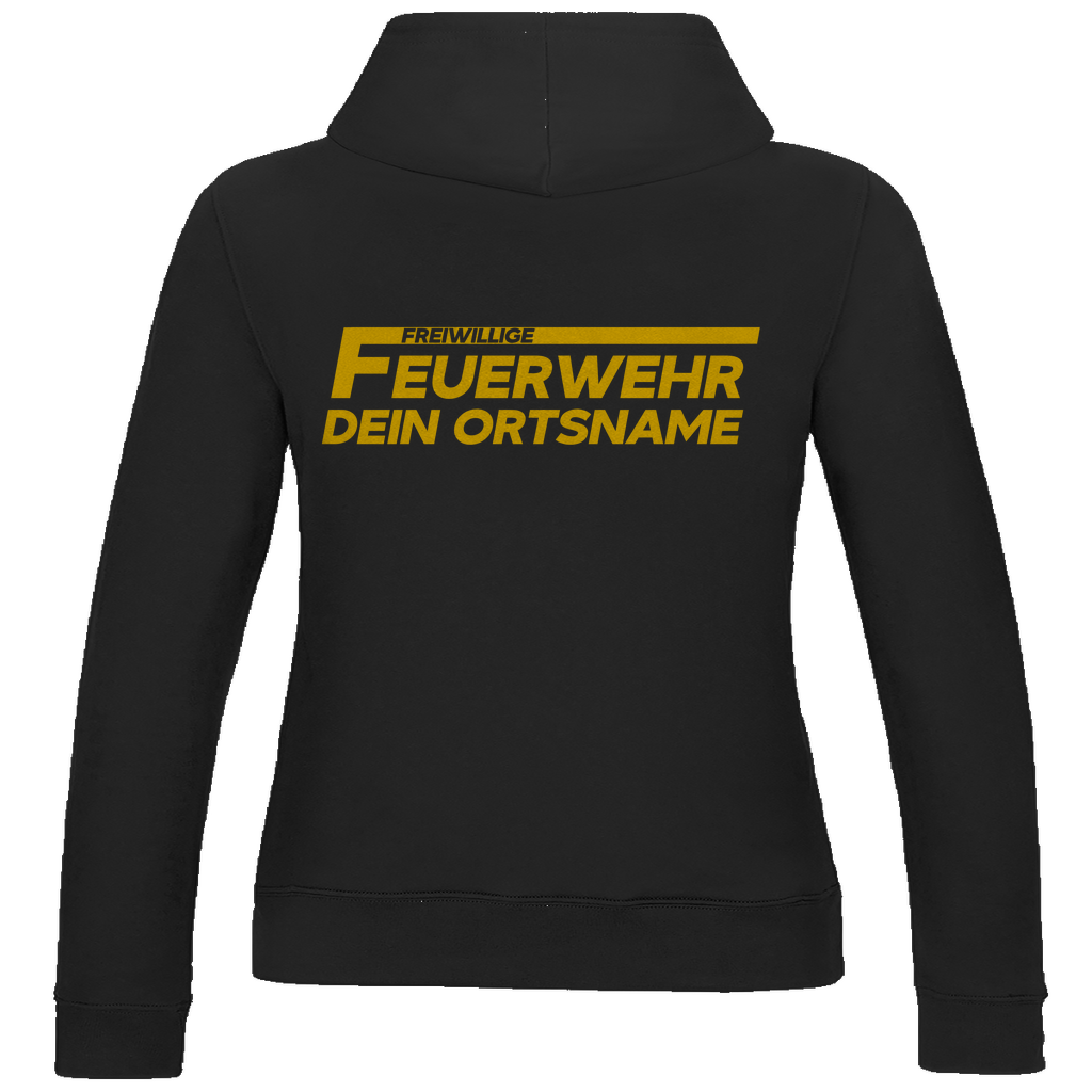 Damen Hoodie - Freiwillige Feuerwehr Gelb (Personalisierbar)