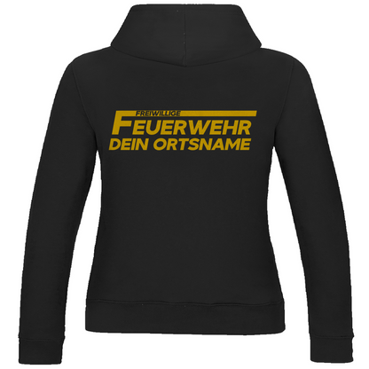 Damen Hoodie - Freiwillige Feuerwehr Gelb (Personalisierbar)