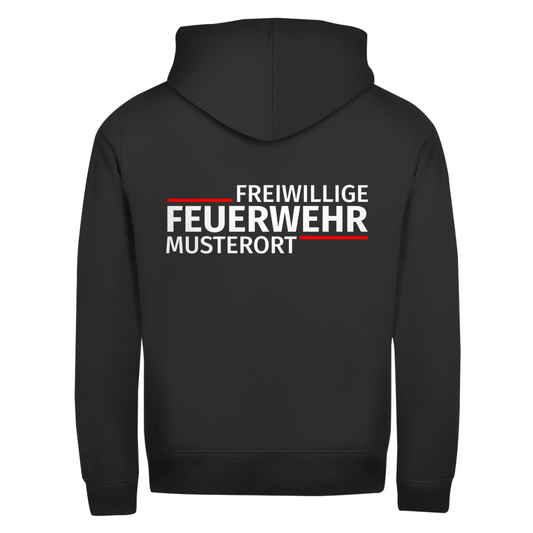 Unisex Zipper Hoodie - Modern Freiwillige Feuerwehr [Personalisierbar]