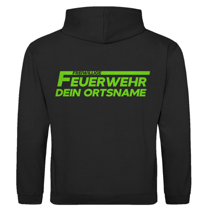 Herren Hoodie - Freiwillige Feuerwehr Grün (Personalisierbar)
