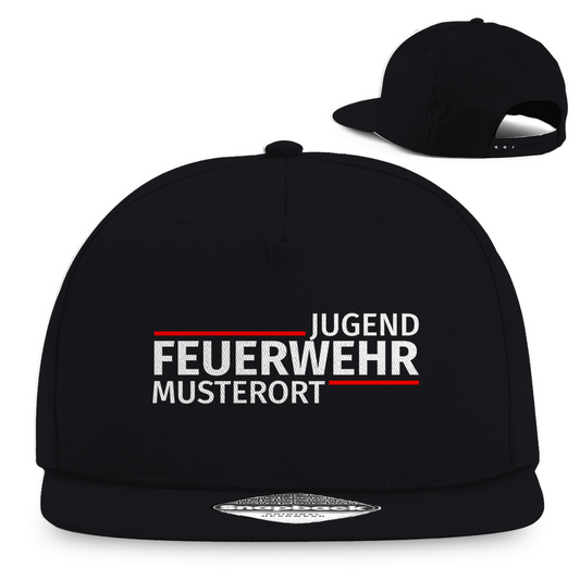 Snapback Rapper Cap - Modern Jugendfeuerwehr [Personalisierbar]