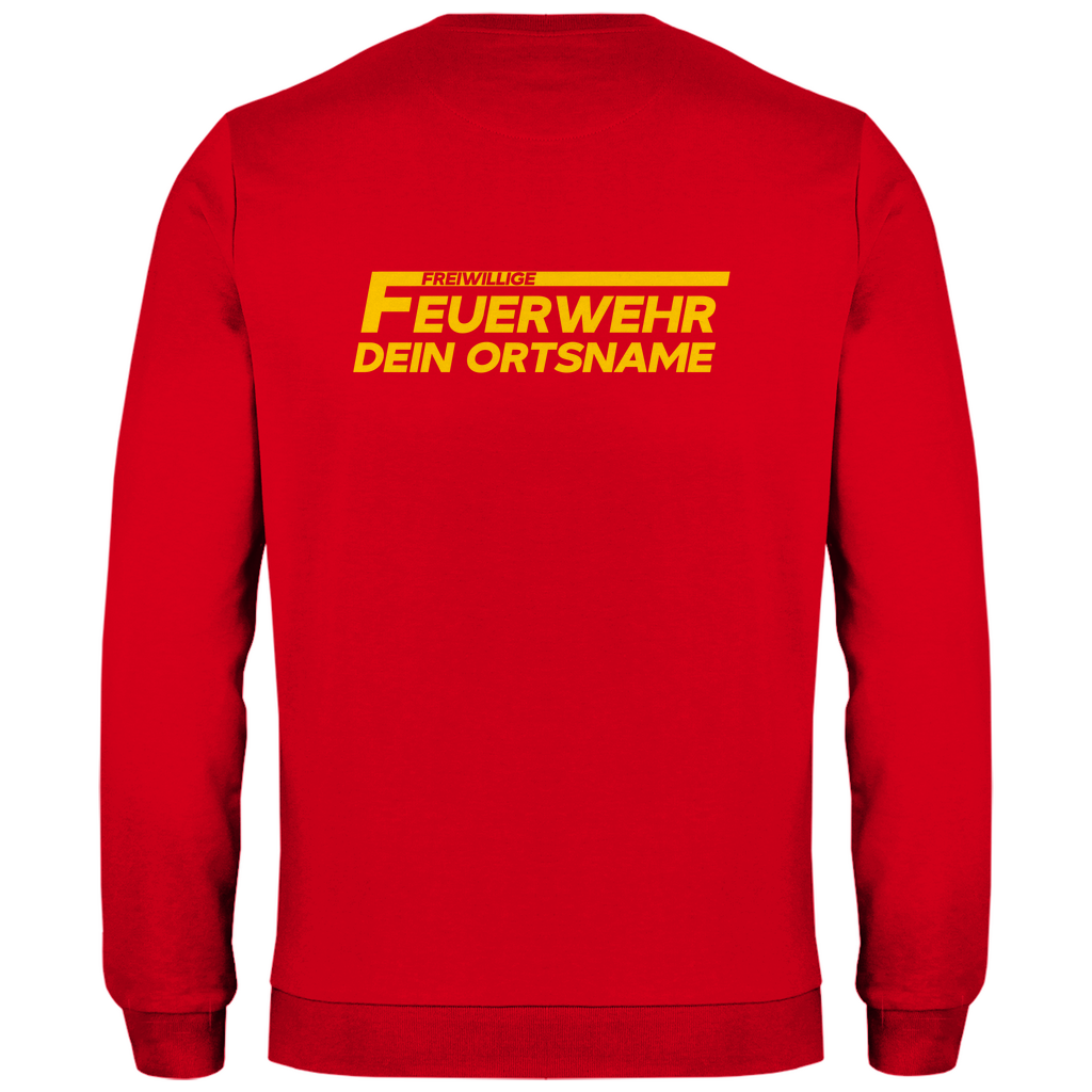 Herren Sweatshirt - Freiwillige Feuerwehr Gelb [Personalisierbar]