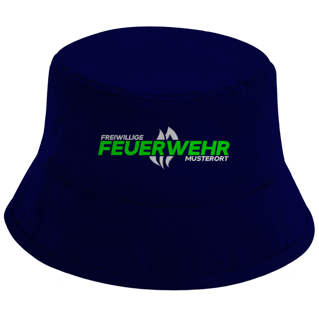 Bucket Hat - Flamme Freiwillige Feuerwehr Grün [Personalisierbar]