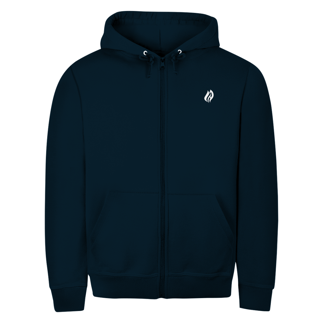Unisex Zipper Hoodie - Flamme Freiwillige Feuerwehr Grün [Personalisierbar]