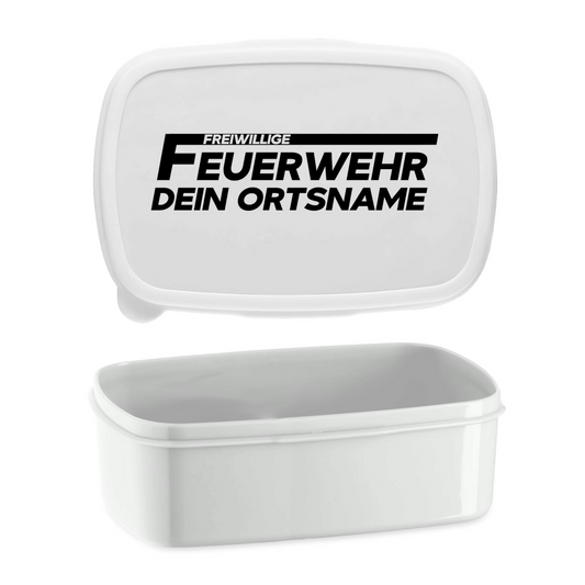 Lunchbox mit Aufteilung - Freiwillige Feuerwehr (Personalisierbar)