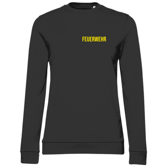 Damen Sweatshirt - Feuerwehr Schriftzug (Personalisierbar)