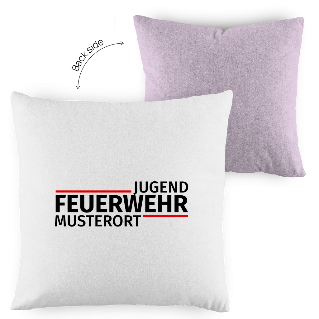 Kopfkissen zweifarbig - Modern Jugendfeuerwehr [Personalisierbar]
