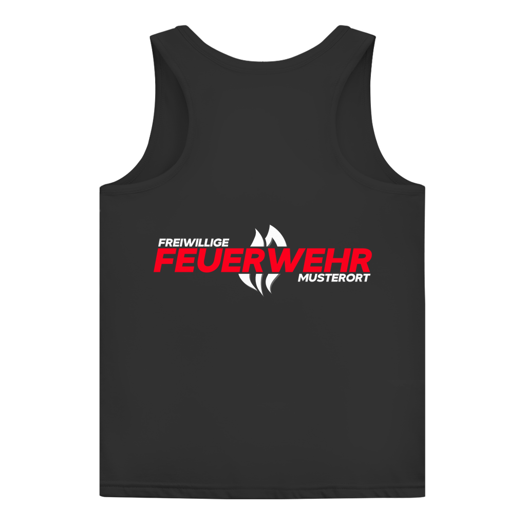 Damen Tank Top - Flamme Freiwillige Feuerwehr Rot [Personalisierbar]