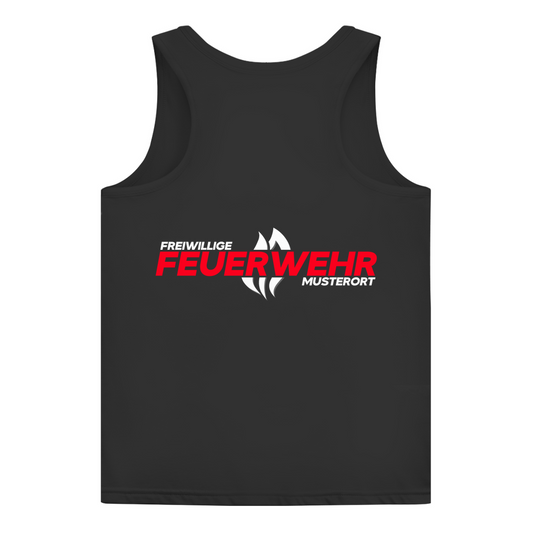 Damen Tank Top - Flamme Freiwillige Feuerwehr Rot [Personalisierbar]