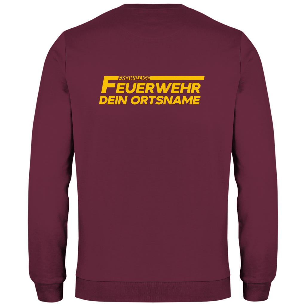 Herren Sweatshirt - Freiwillige Feuerwehr Gelb [Personalisierbar]
