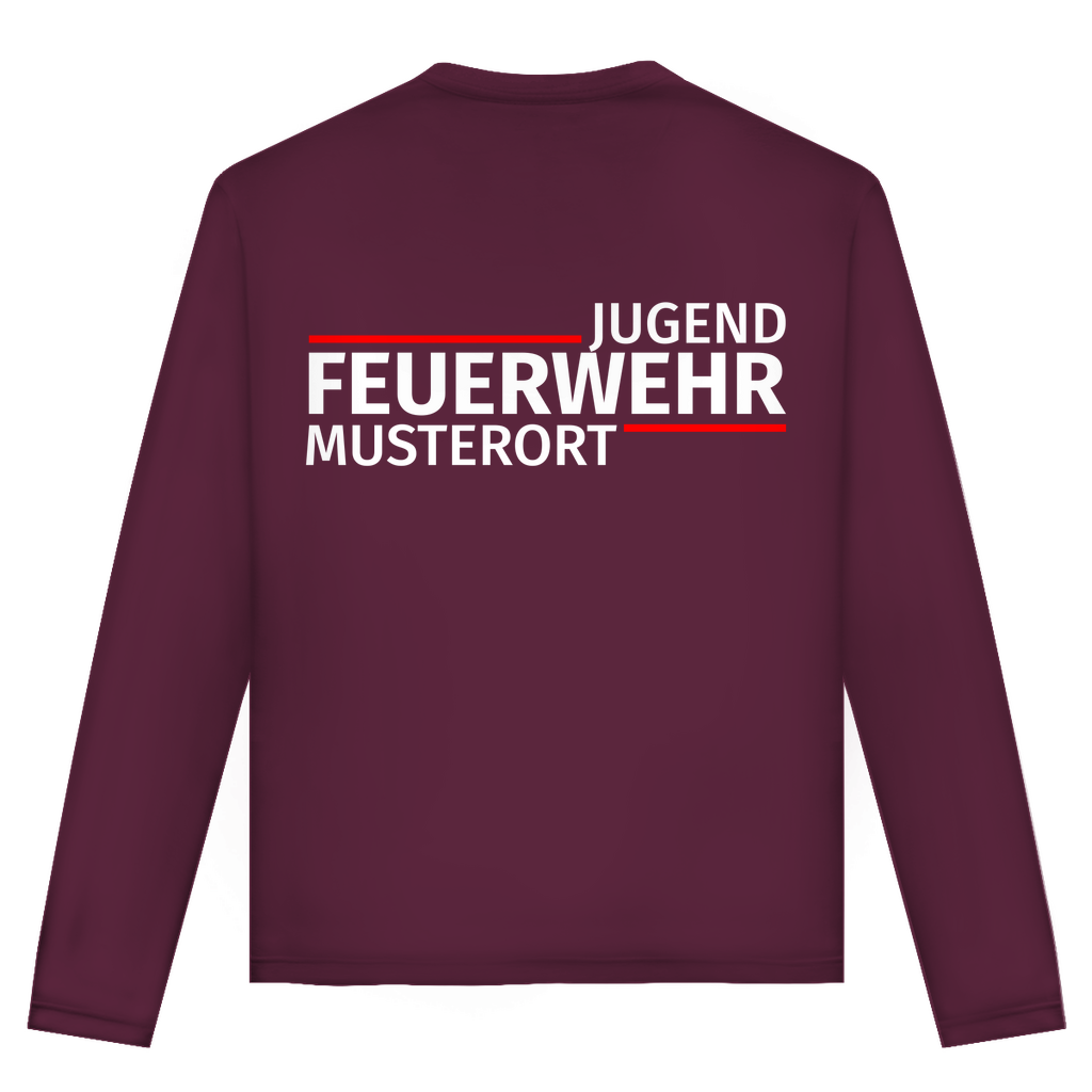 Unisex Langarmshirt - Modern Jugendfeuerwehr [Personalisierbar]