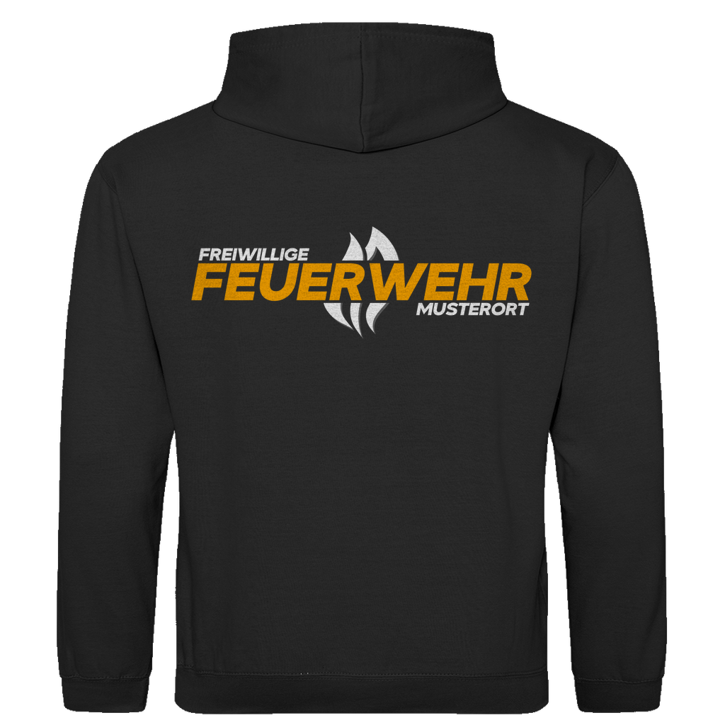 Herren Hoodie - Flamme Freiwillige Feuerwehr Gelb [Personalisierbar]