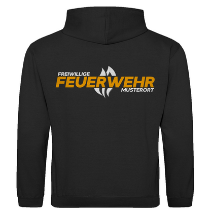 Herren Hoodie - Flamme Freiwillige Feuerwehr Gelb [Personalisierbar]