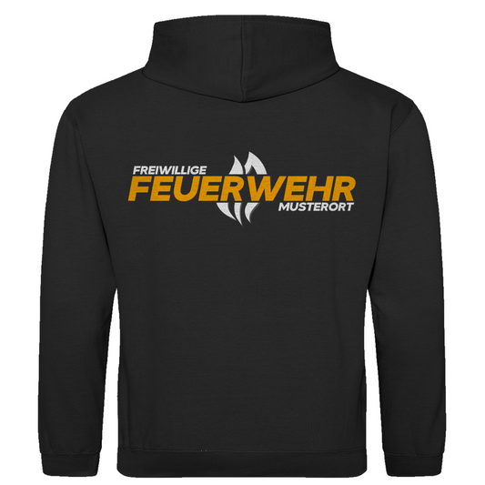 Herren Hoodie - Flamme Freiwillige Feuerwehr Gelb [Personalisierbar]