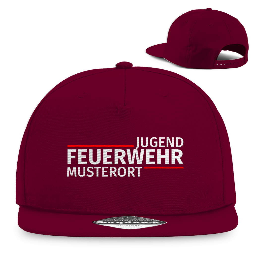 Snapback Rapper Cap - Modern Jugendfeuerwehr [Personalisierbar]