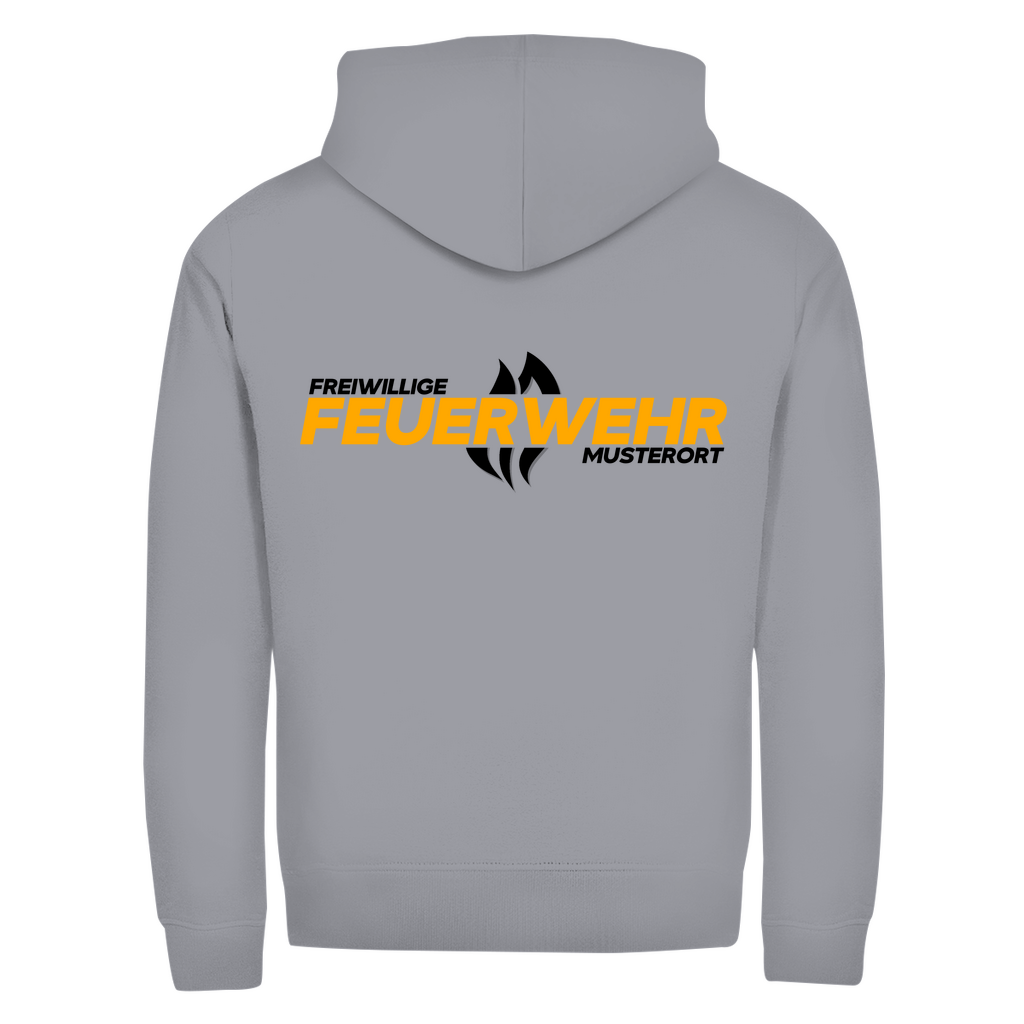 Unisex Zipper Hoodie - Flamme Freiwillige Feuerwehr Gelb [Personalisierbar]