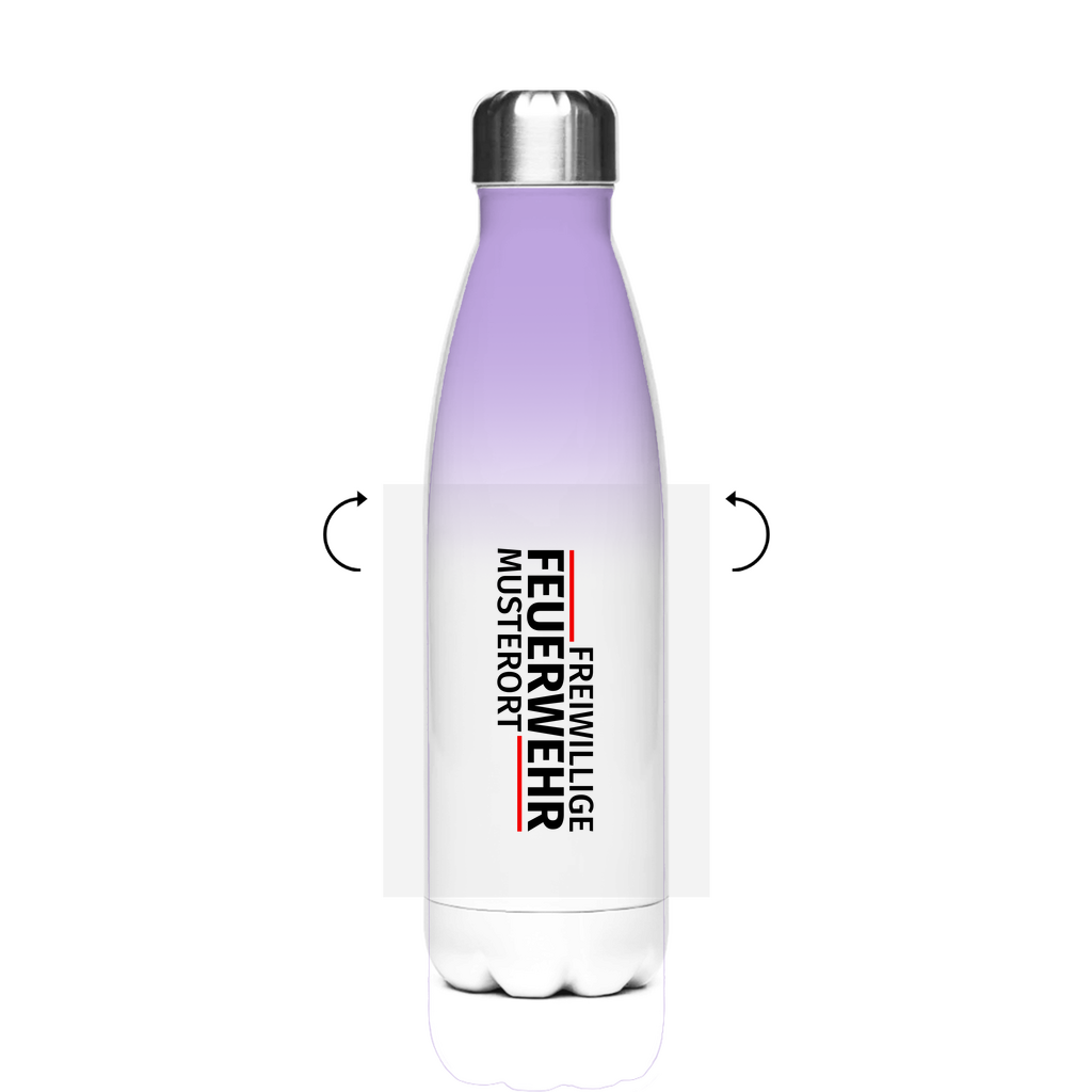 Edelstahl-Thermoflasche - Modern Freiwillige Feuerwehr [Personalisierbar]