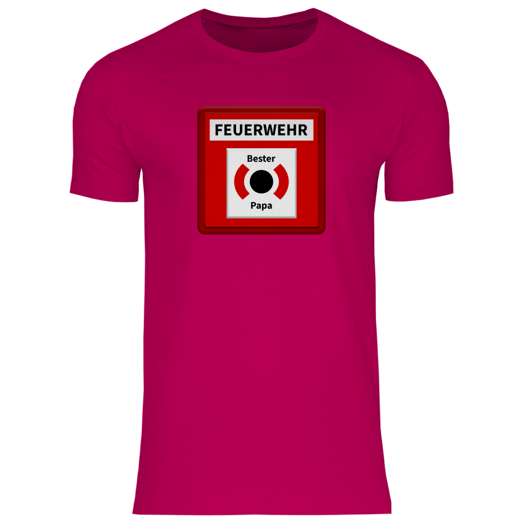 Herren T-Shirt - Brandmelder Bester Papa