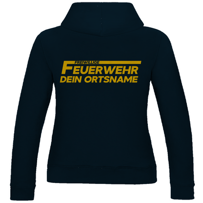 Damen Hoodie - Freiwillige Feuerwehr Gelb (Personalisierbar)