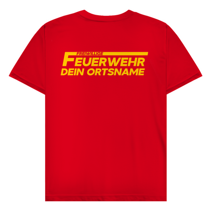 Herren T-Shirt - Freiwillige Feuerwehr Gelb [Personalisierbar]