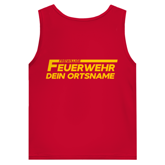 Herren Tank Top - Freiwillige Feuerwehr Gelb [Personalisierbar]