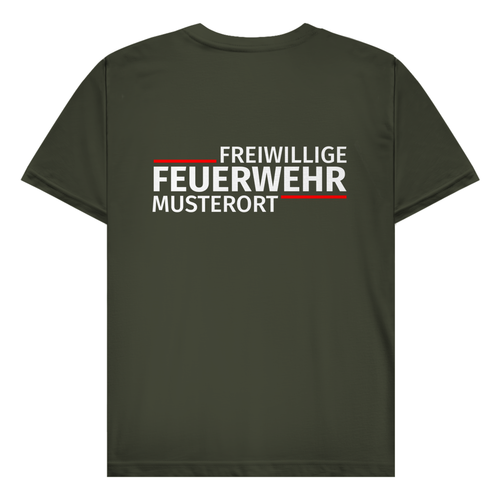Herren T-Shirt - Modern Freiwillige Feuerwehr [Personalisierbar]