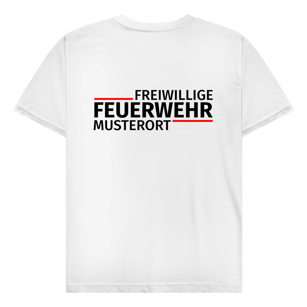 Herren T-Shirt - Modern Freiwillige Feuerwehr [Personalisierbar]