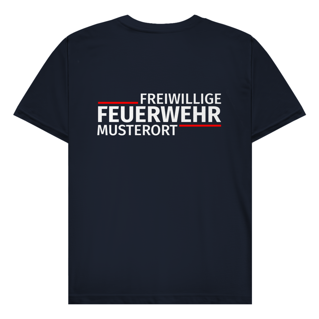 Herren T-Shirt - Modern Freiwillige Feuerwehr [Personalisierbar]