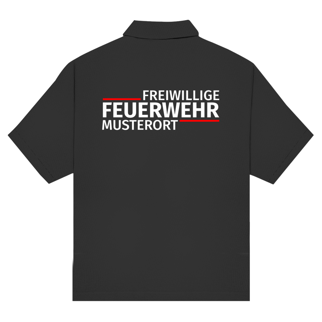 Unisex Poloshirt - Modern Freiwillige Feuerwehr [Personalisierbar]