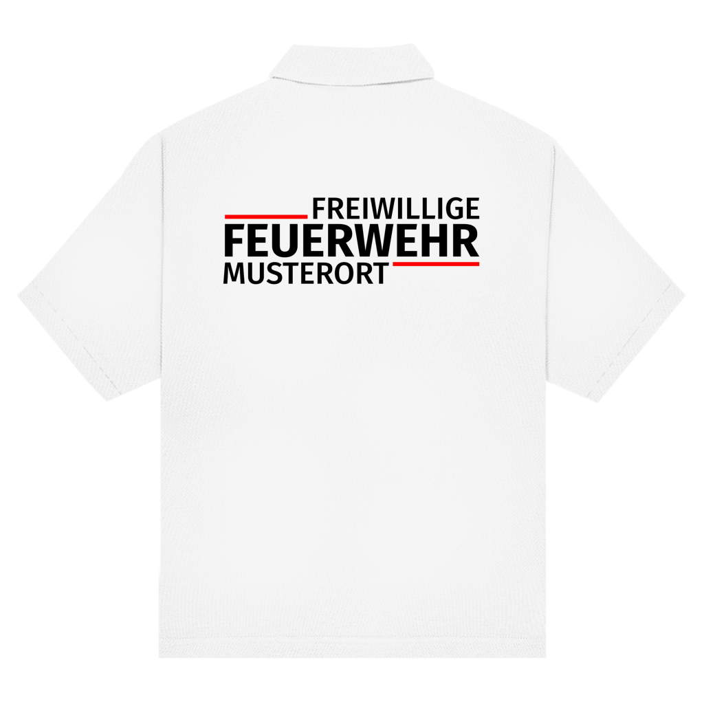 Unisex Poloshirt - Modern Freiwillige Feuerwehr [Personalisierbar]