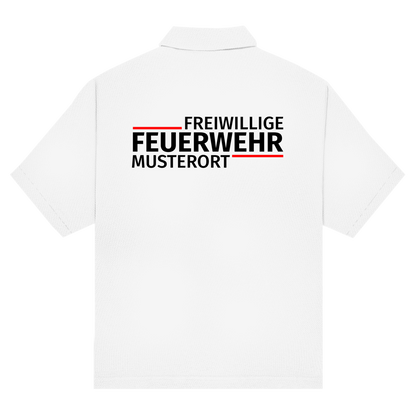 Unisex Poloshirt - Modern Freiwillige Feuerwehr [Personalisierbar]