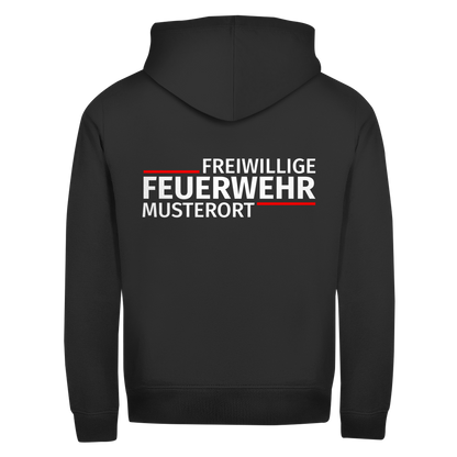 Unisex Zipper Hoodie - Modern Freiwillige Feuerwehr [Personalisierbar]