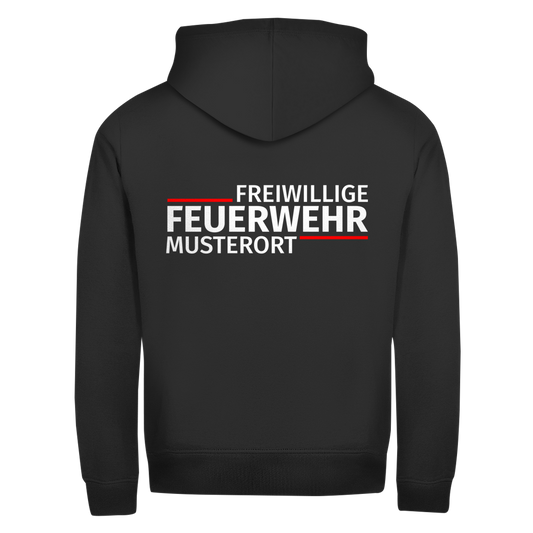 Unisex Zipper Hoodie - Modern Freiwillige Feuerwehr [Personalisierbar]