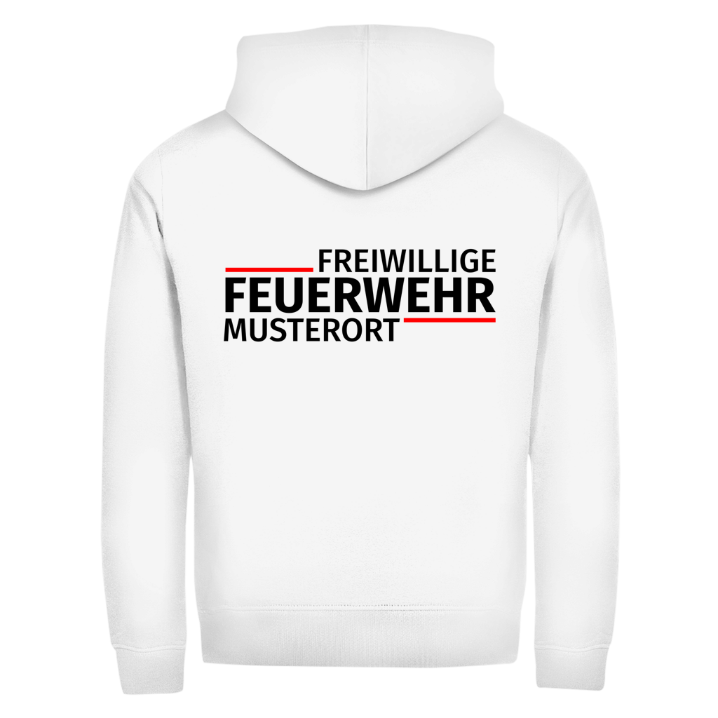 Unisex Zipper Hoodie - Modern Freiwillige Feuerwehr [Personalisierbar]