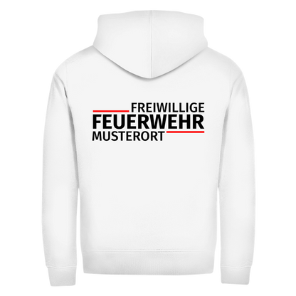Unisex Zipper Hoodie - Modern Freiwillige Feuerwehr [Personalisierbar]