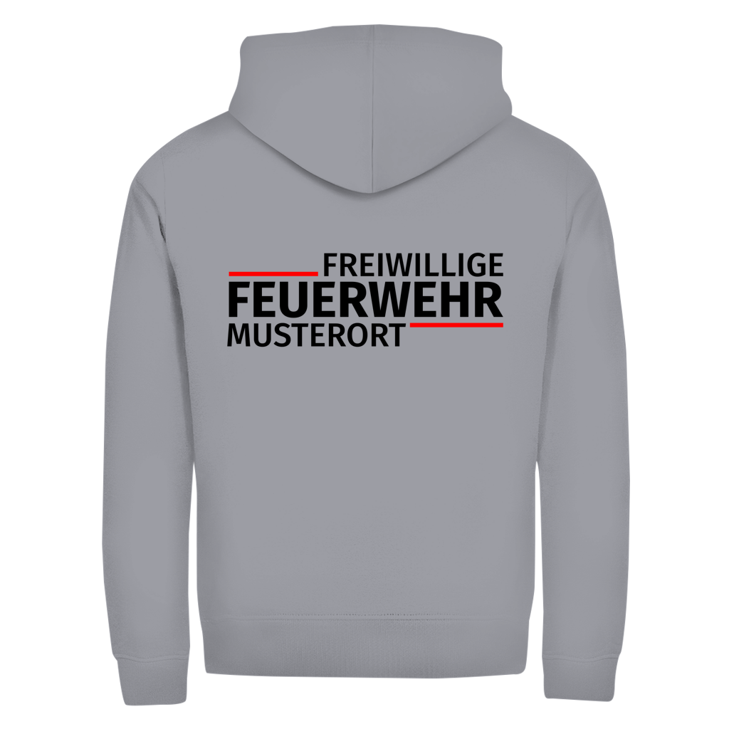 Unisex Zipper Hoodie - Modern Freiwillige Feuerwehr [Personalisierbar]