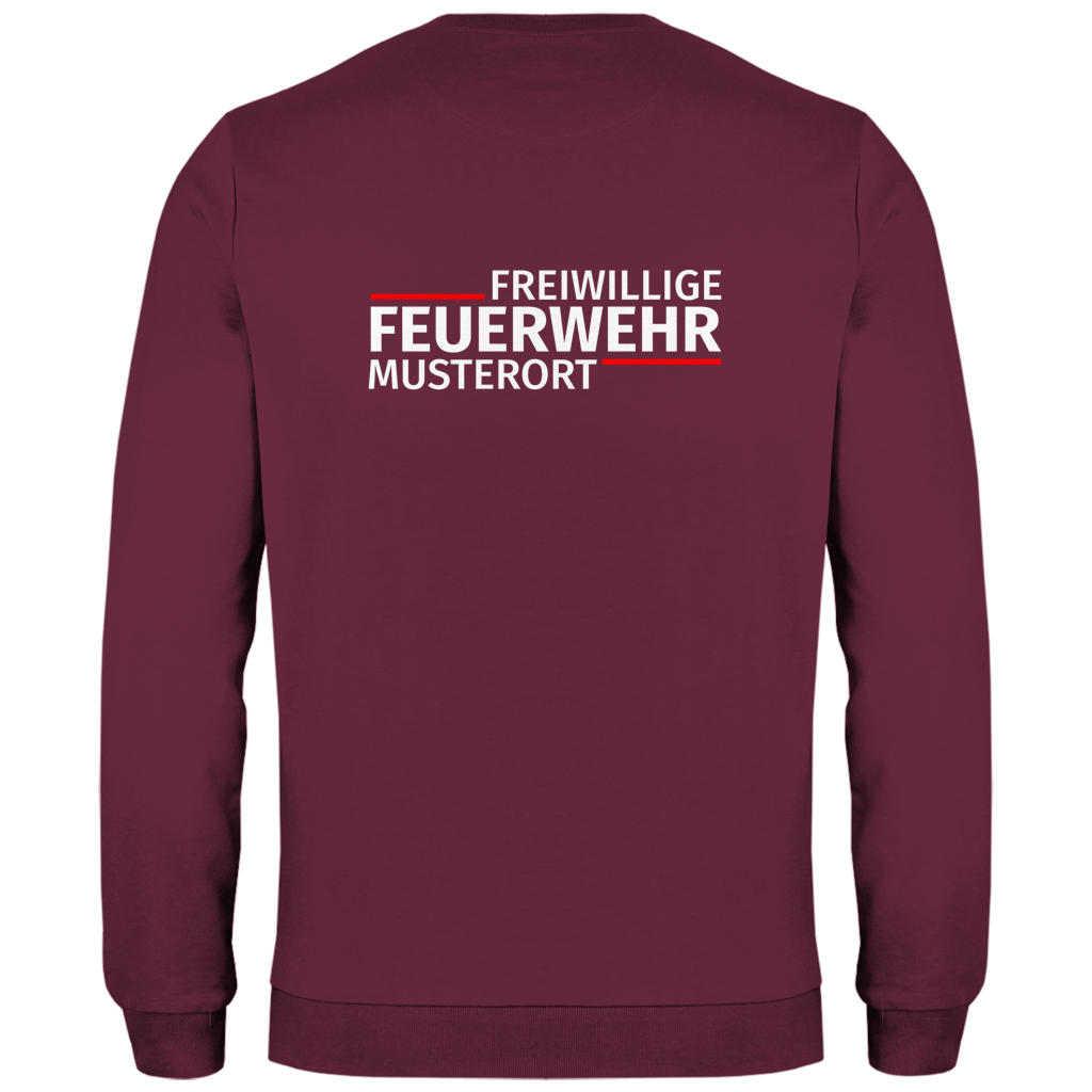 Herren Sweatshirt - Modern Freiwillige Feuerwehr [Personalisierbar]