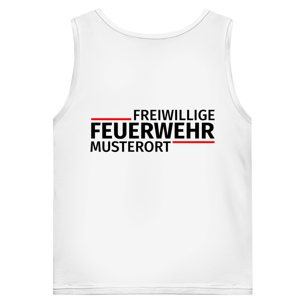 Herren Tank Top - Modern Freiwillige Feuerwehr [Personalisierbar]