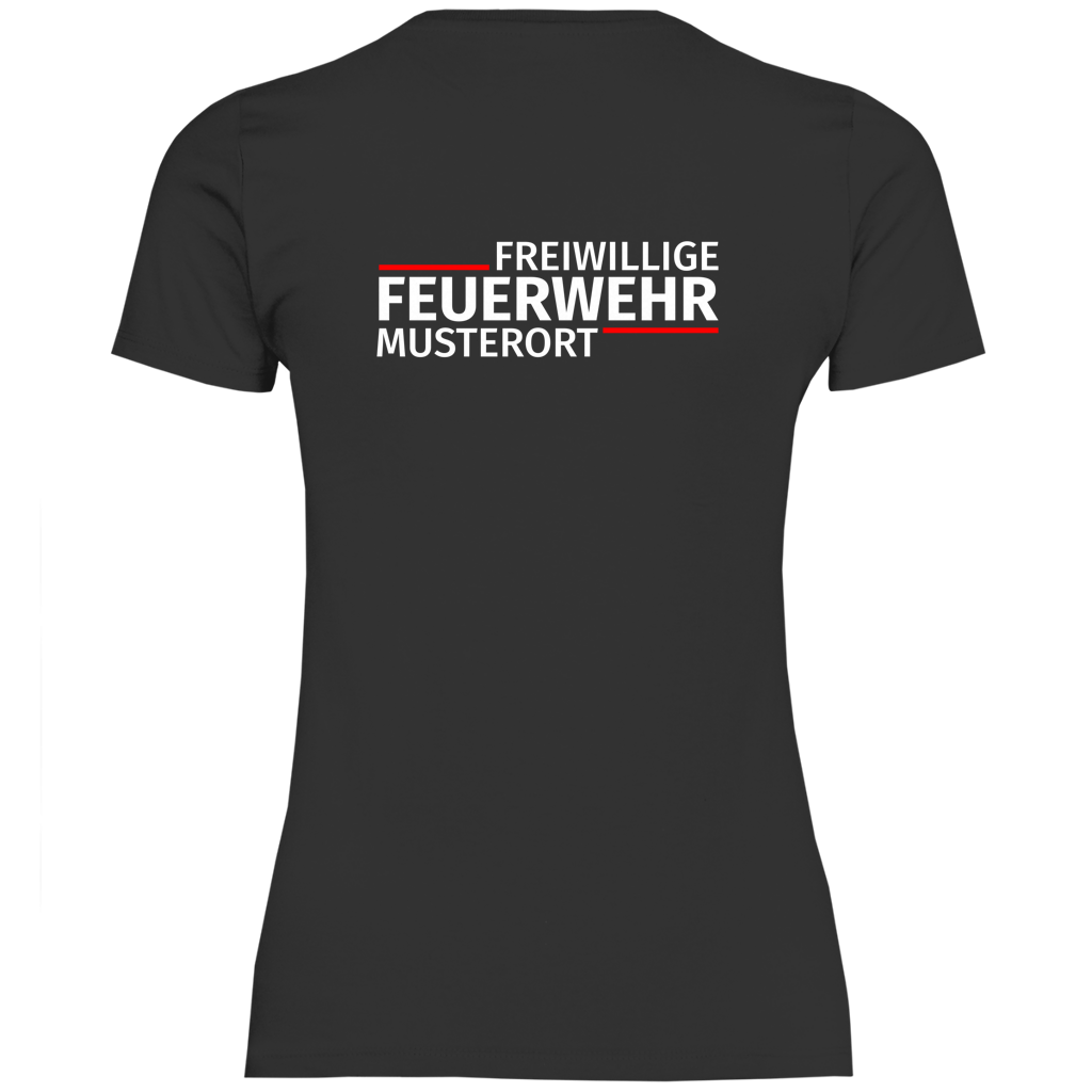 Damen T-Shirt - Modern Freiwillige Feuerwehr [Personalisierbar]