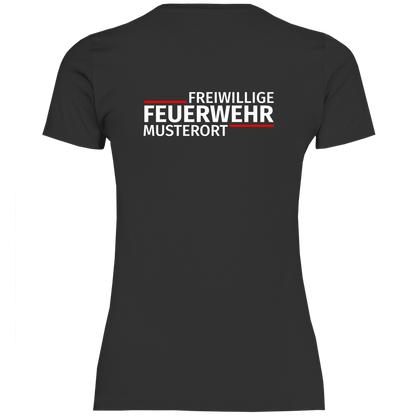 Damen T-Shirt - Modern Freiwillige Feuerwehr [Personalisierbar]