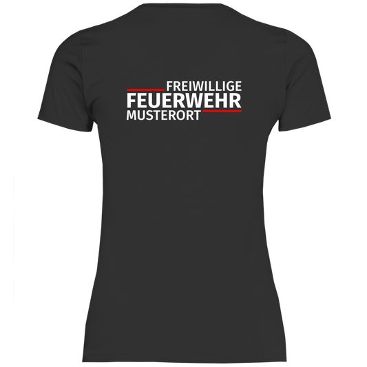 Damen T-Shirt - Modern Freiwillige Feuerwehr [Personalisierbar]