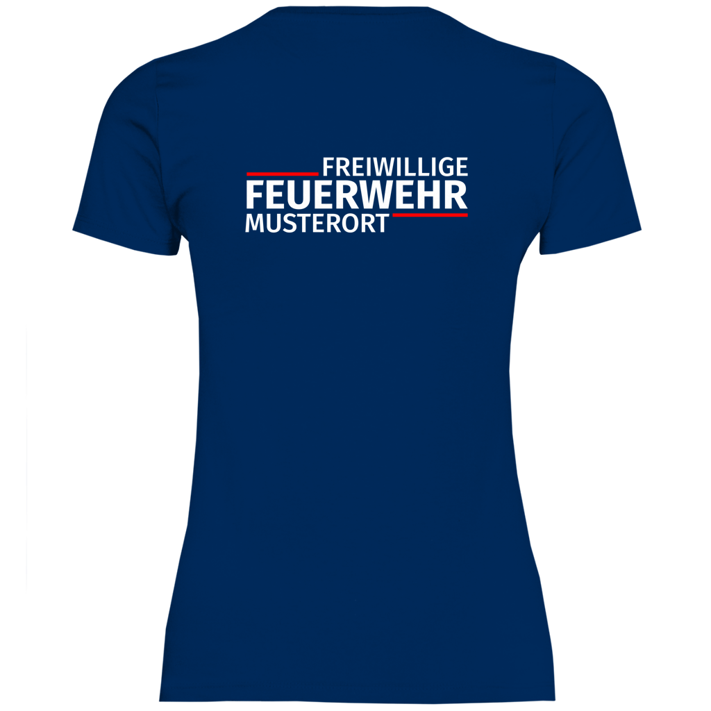 Damen T-Shirt - Modern Freiwillige Feuerwehr [Personalisierbar]